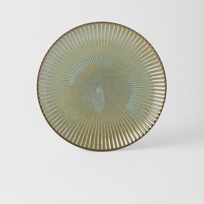 Dinner Plate 23.5cm Green Sendan Glaze V637-C0216