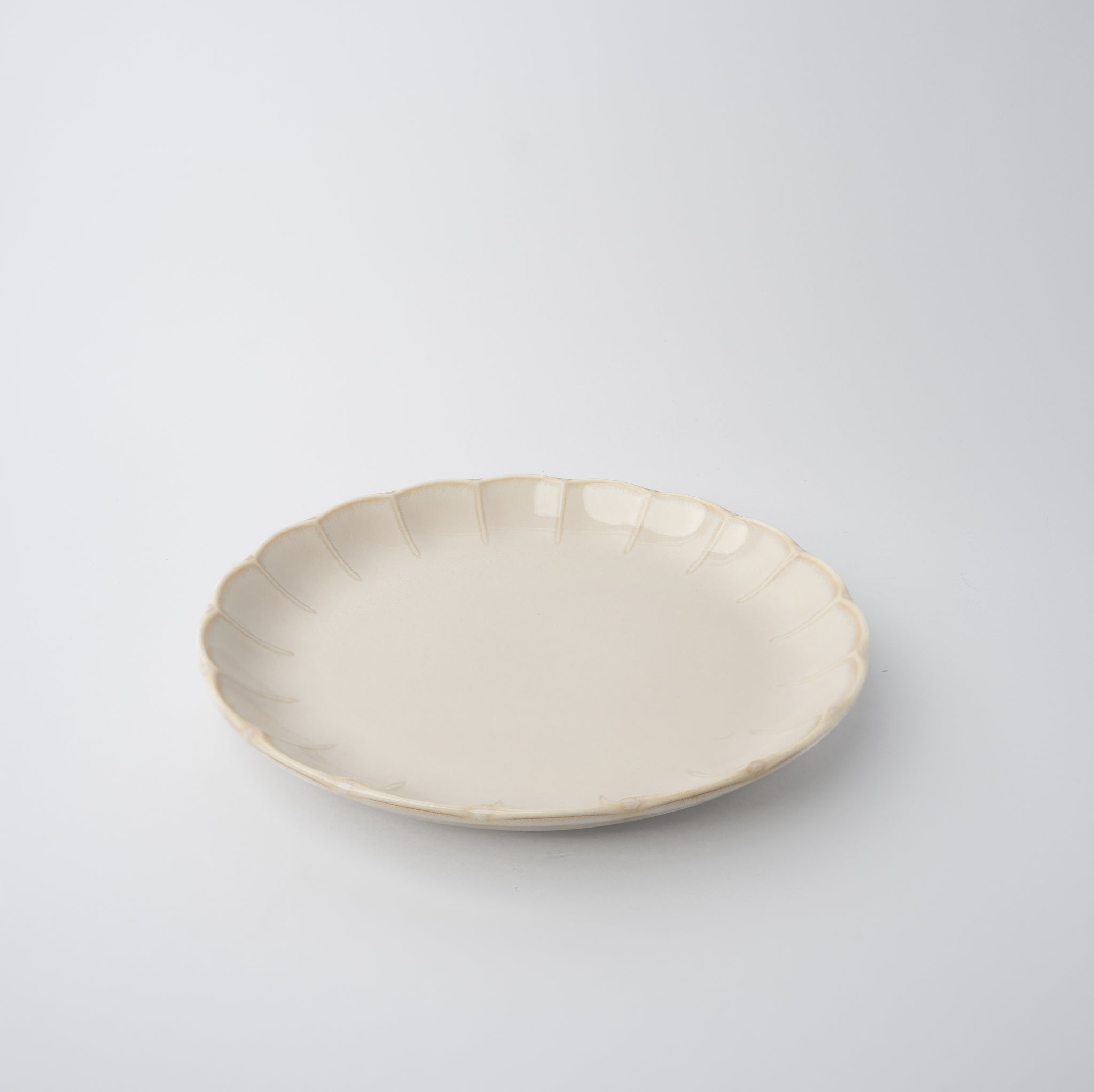 Side Plate 21cm Ivory Rinka Glaze V637-C0230