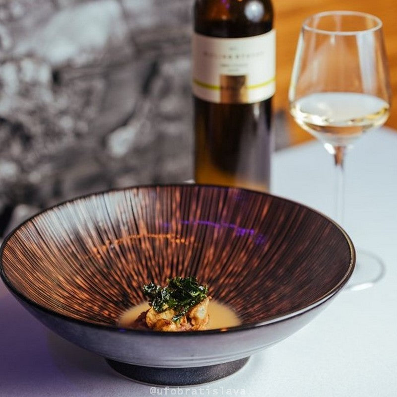 Ramen Bowl 24.5cm Bronze Converging Glaze V637-C0288