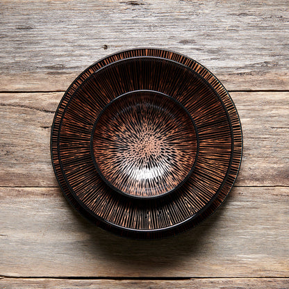 Ramen Bowl 24.5cm Bronze Converging Glaze V637-C0288
