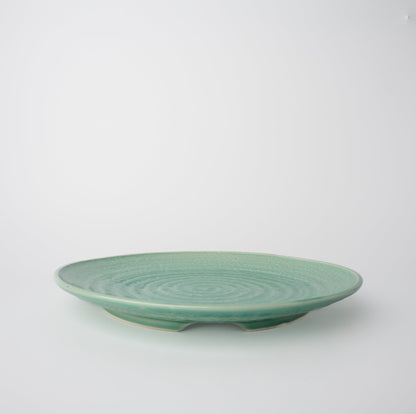 Serving Plate 30.3cm Celadon Glaze V637-C0332