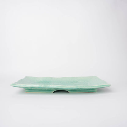 Serving Plate 28.5cm Celadon Glaze V637-C0333