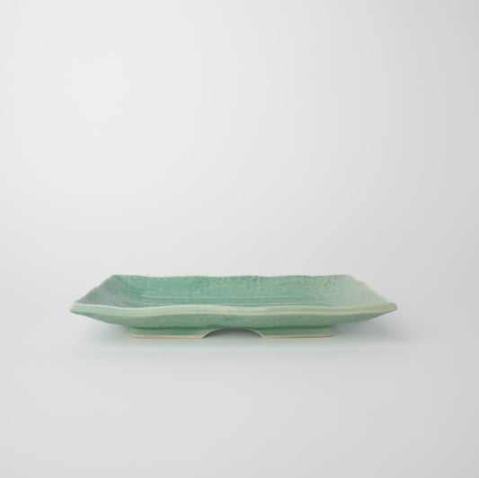 Plate Rectangular 22cm Celadon Glaze V637-C0334