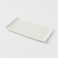 Sushi Plate 24cm White Contour Glaze V637-C0360