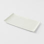 Sushi Plate 24cm White Contour Glaze V637-C0360