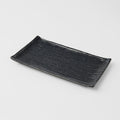 Sushi Plate 24cm Black Contour Glaze V637-C0361