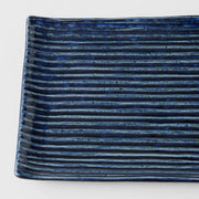 Sushi Plate 24cm Blue Contour Glaze V637-C0363