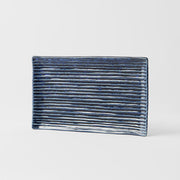 Sushi Plate 24cm Blue Contour Glaze V637-C0363