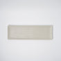 Sashimi Plate 33.2cm White Contour Glaze V637-C0364