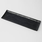Sashimi Plate 33cm Black Contour Glaze V637-C0365