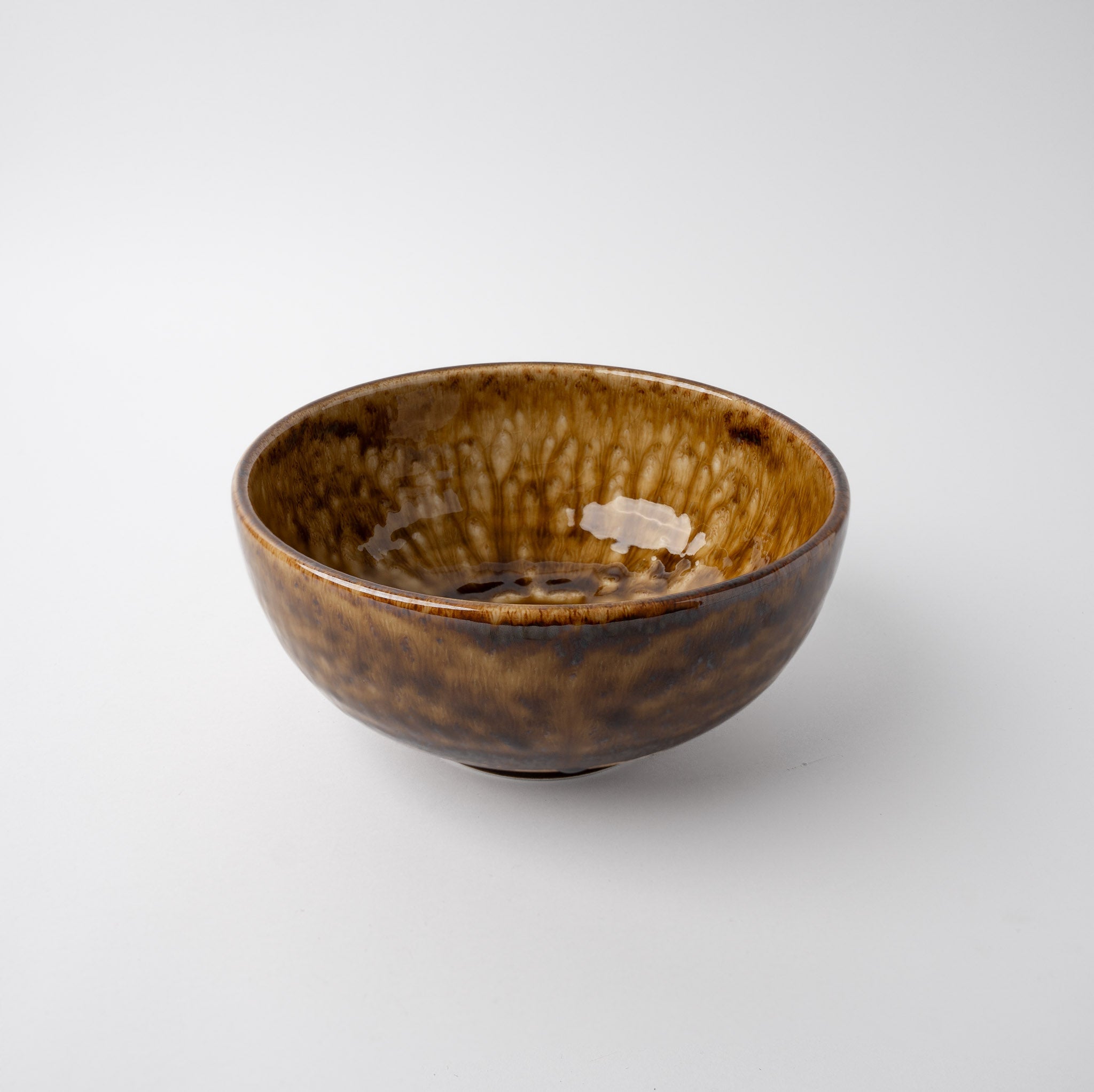 Bowl 19cm Amber Glaze V637-C0368