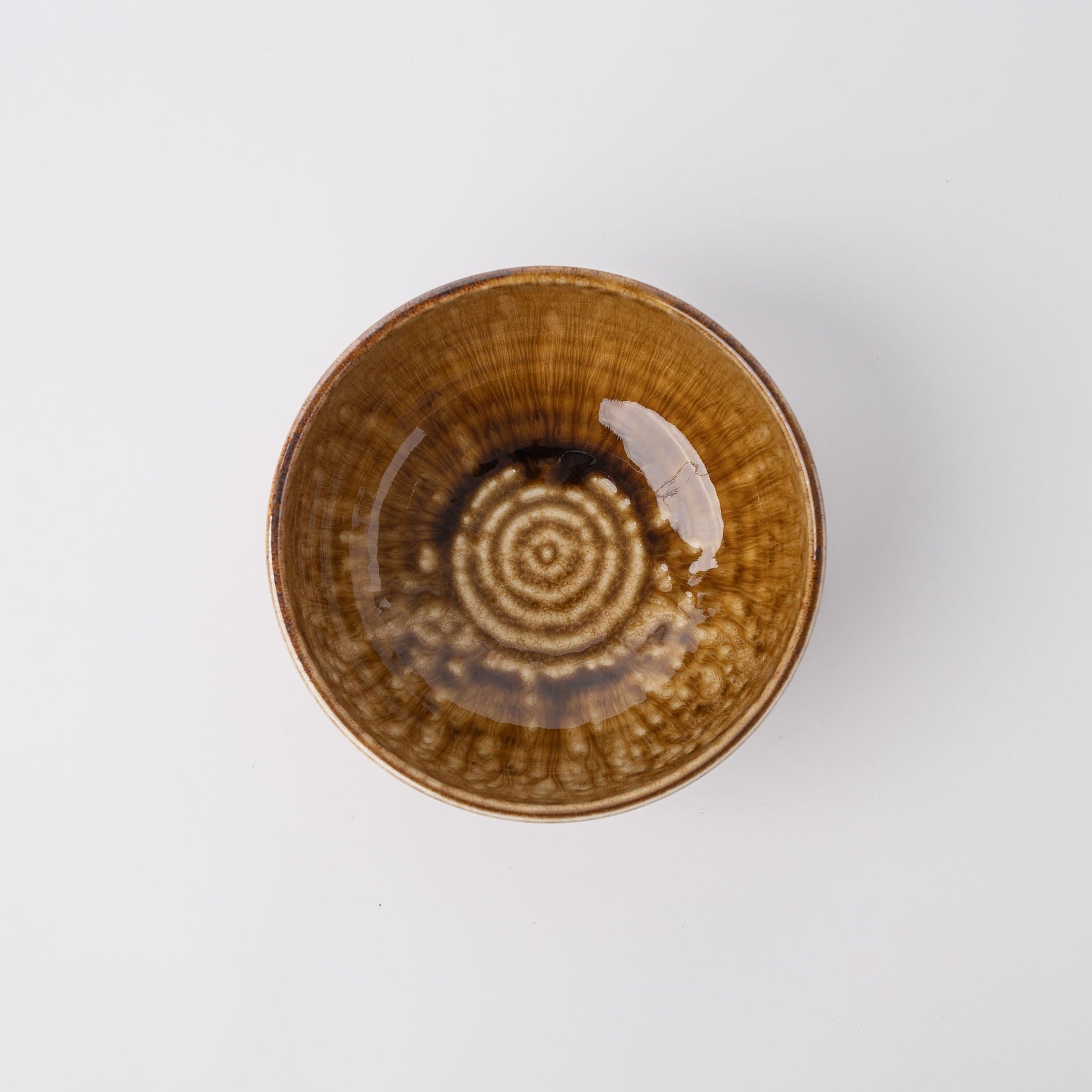 Bowl 19cm Amber Glaze V637-C0368