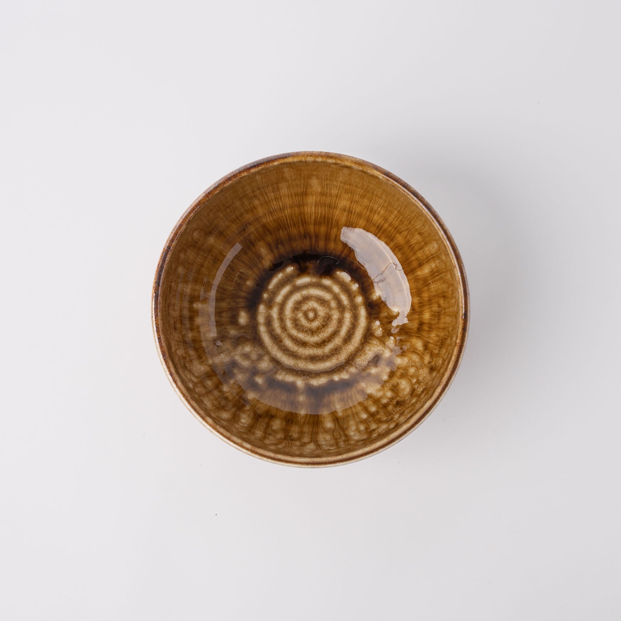 Bowl 19cm Amber Glaze V637-C0368