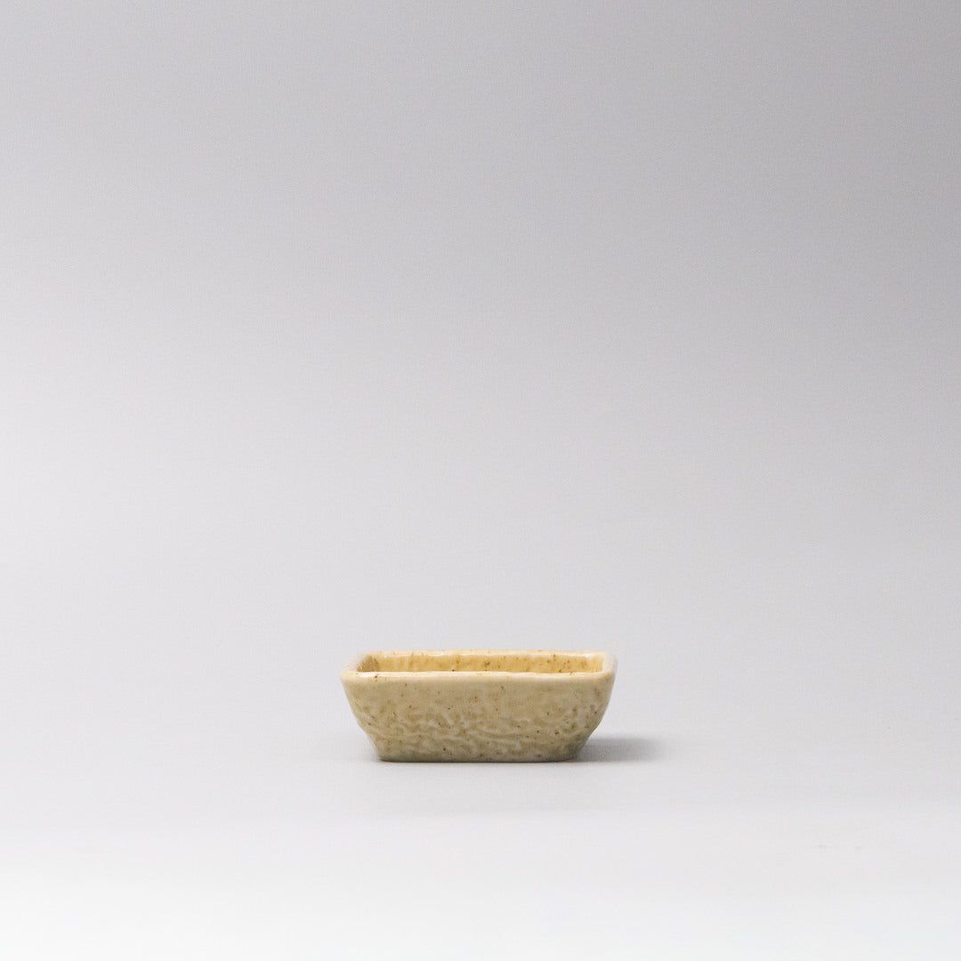 Sauce Dish Squared 8cm Biscuit Glaze V637-C0371