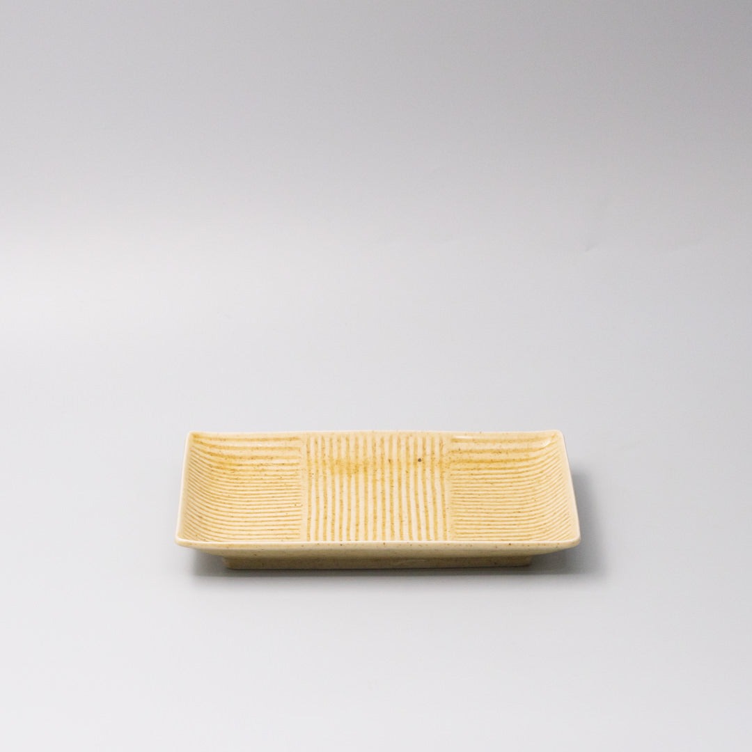 Plate Rectangular 21cm Biscuit Glaze V637-C0372