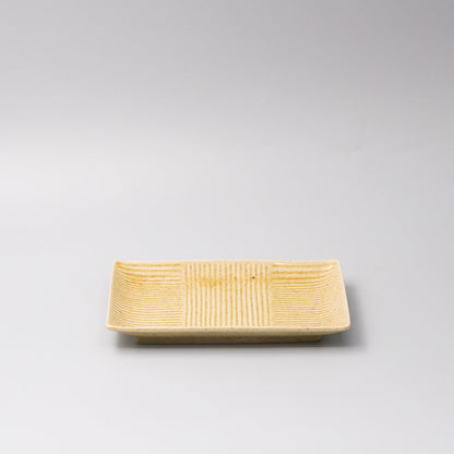 Plate Rectangular 21cm Biscuit Glaze V637-C0372