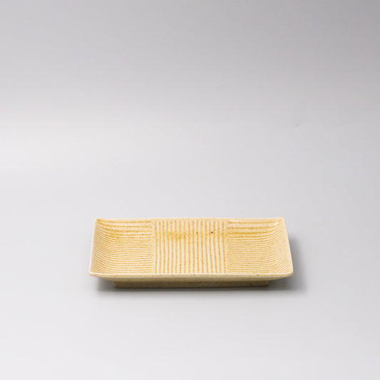 Plate Rectangular 21cm Biscuit Glaze V637-C0372