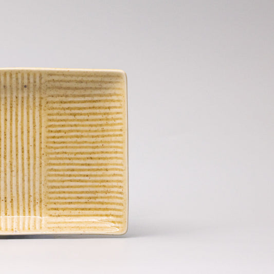 Plate Rectangular 21cm Biscuit Glaze V637-C0372