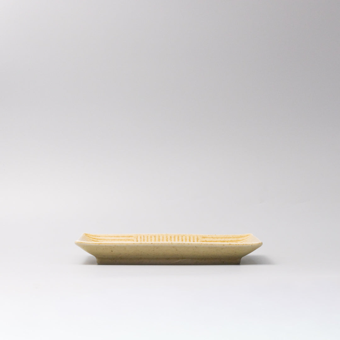 Plate Rectangular 21cm Biscuit Glaze V637-C0372