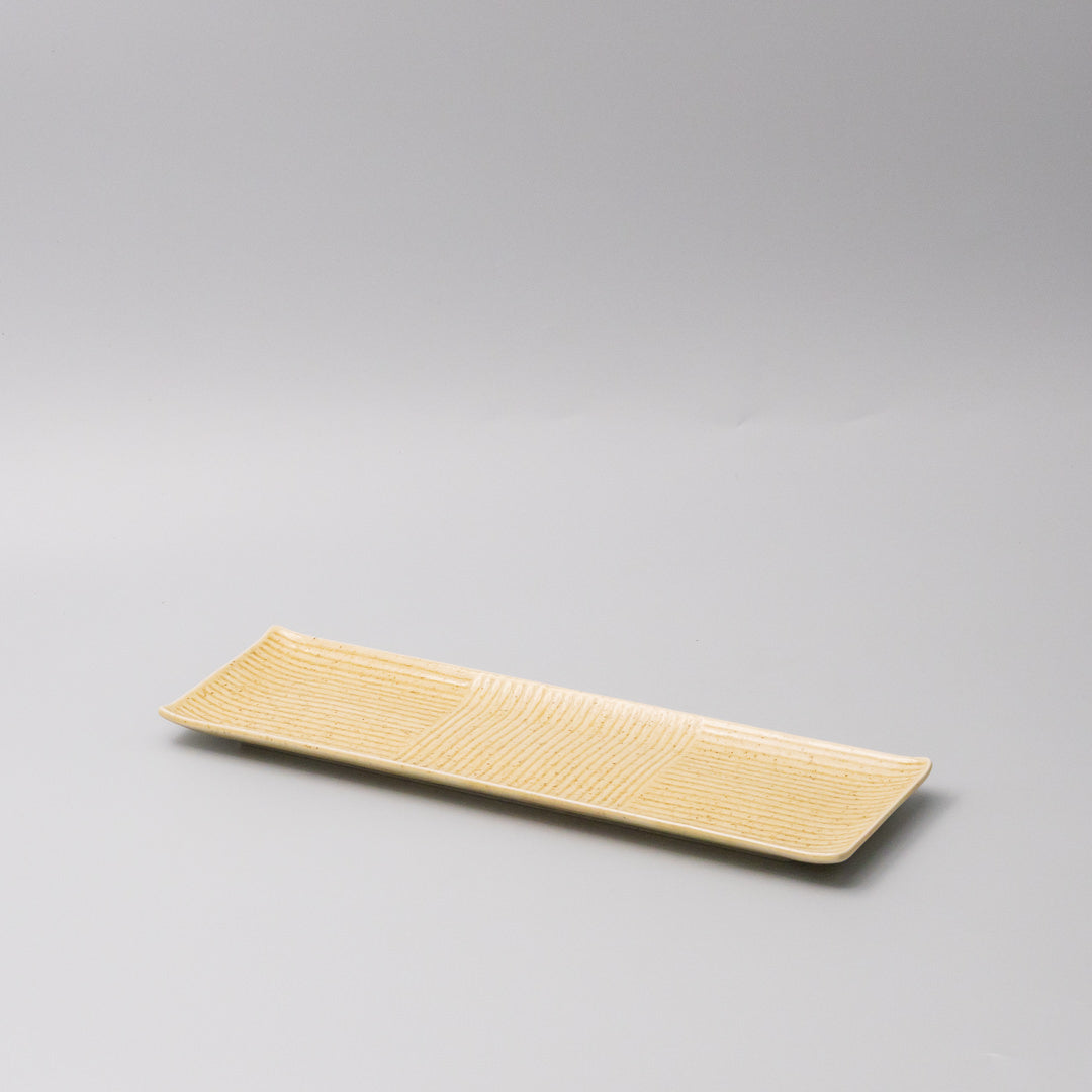 Plate Rectangular Sashimi 33cm Honey Glaze V637-C0373