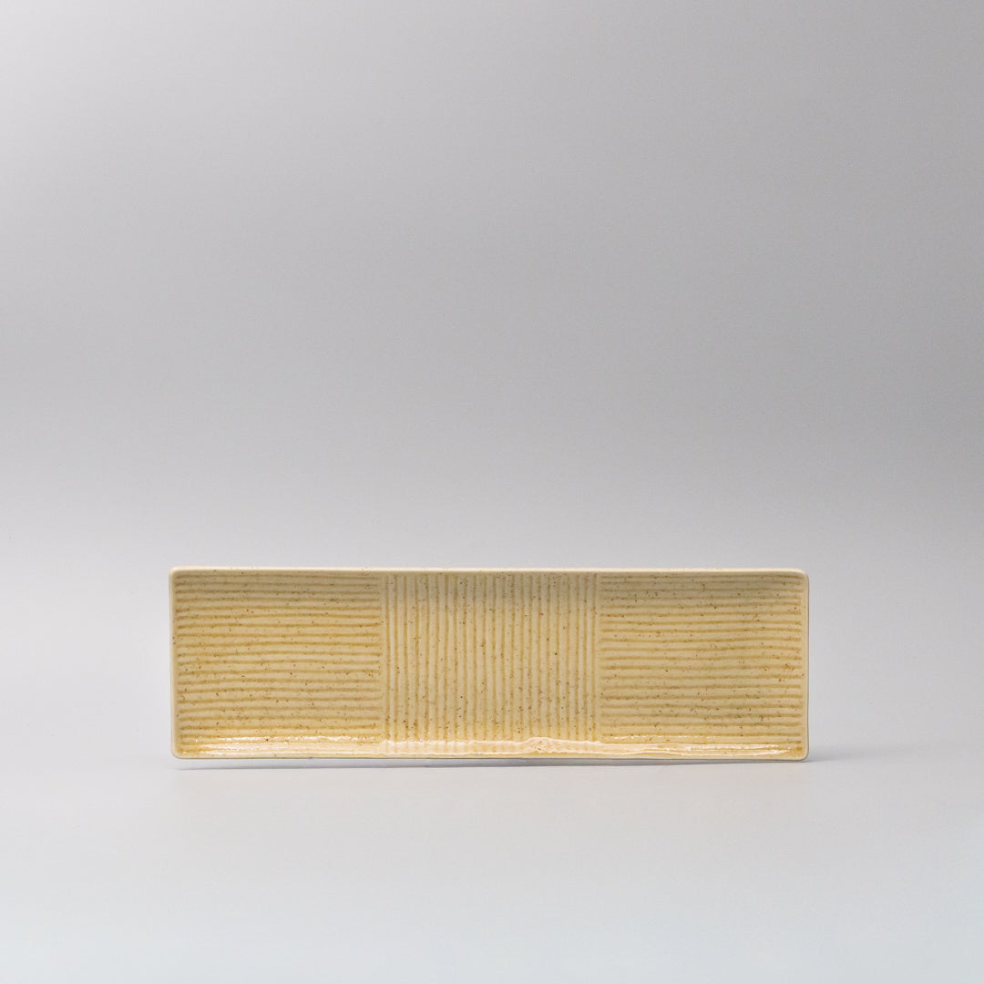 Plate Rectangular Sashimi 33cm Honey Glaze V637-C0373