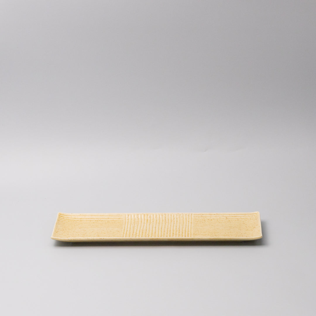 Plate Rectangular Sashimi 33cm Honey Glaze V637-C0373