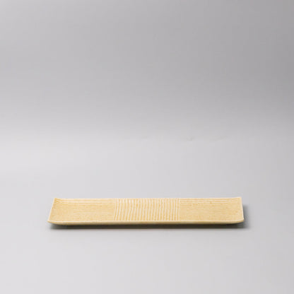 Plate Rectangular Sashimi 33cm Honey Glaze V637-C0373