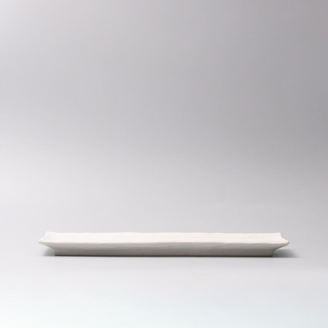 Plate Rectangular Sashimi 32cm Matte White Glaze V637-C0375
