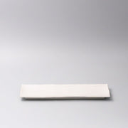 Plate Rectangular Sashimi 32cm Matte White Glaze V637-C0375