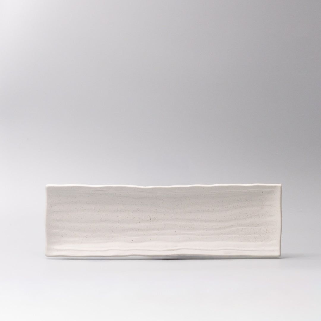 Plate Rectangular Sashimi 32cm Matte White Glaze V637-C0375