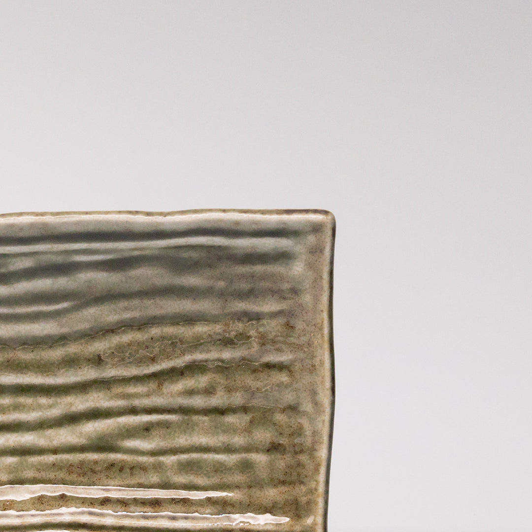 Plate Rectangular 33x10cm Sage Glaze V637-C0376
