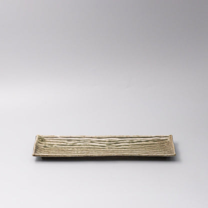 Plate Rectangular 33x10cm Sage Glaze V637-C0376