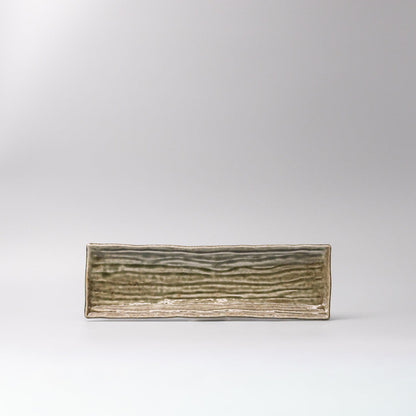Plate Rectangular 33x10cm Sage Glaze V637-C0376