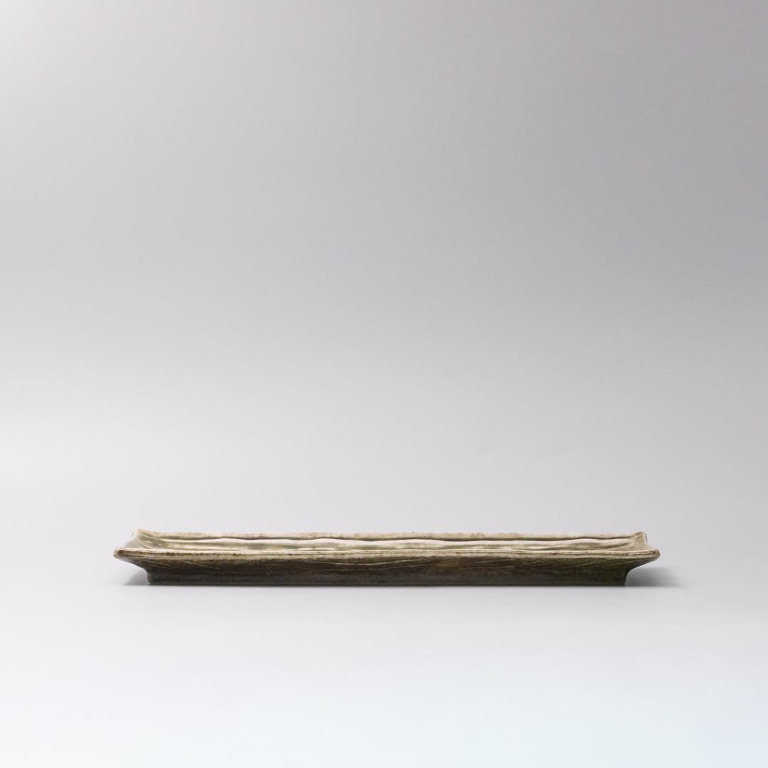 Plate Rectangular 33x10cm Sage Glaze V637-C0376