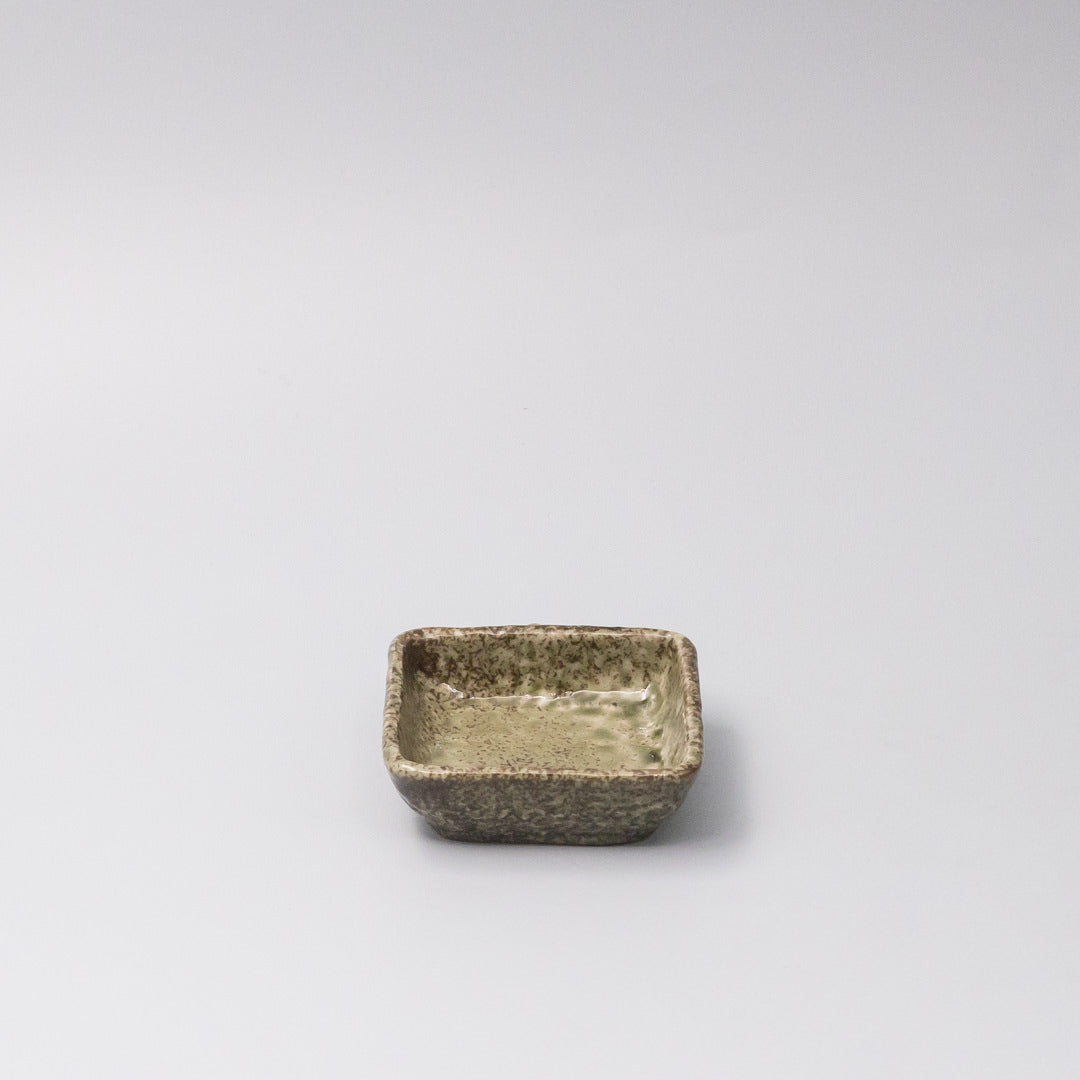 Sauce Dish Square 8cm Sage Glaze V637-C0378