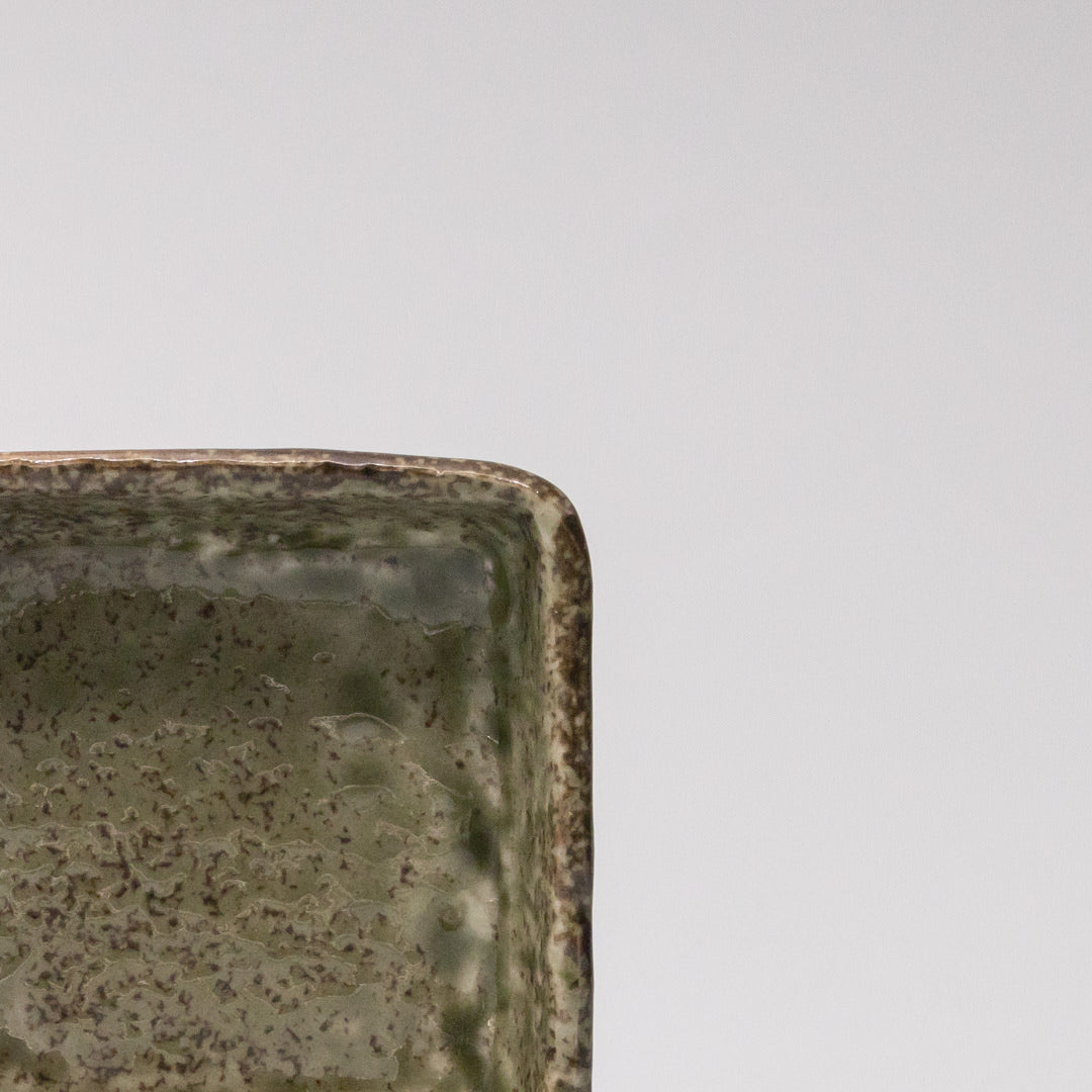 Sauce Dish Square 8cm Sage Glaze V637-C0378