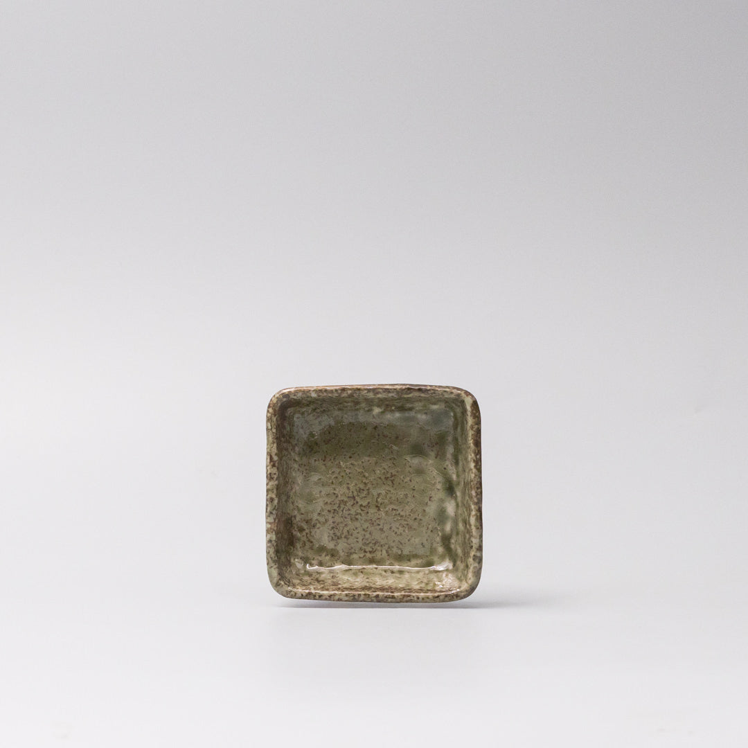 Sauce Dish Square 8cm Sage Glaze V637-C0378
