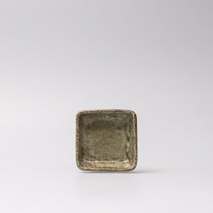 Sauce Dish Square 8cm Sage Glaze V637-C0378
