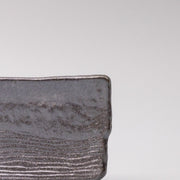 Plate Rectangular 33x11cm Matte Black Glaze V637-C0380