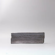Plate Rectangular 33x11cm Matte Black Glaze V637-C0380