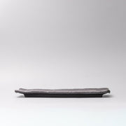 Plate Rectangular 33x11cm Matte Black Glaze V637-C0380