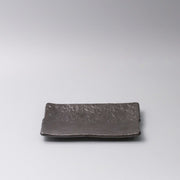 Plate Sushi Rectangular 21cm Matte Black Glaze V637-C0381