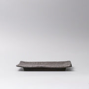 Plate Sushi Rectangular 21cm Matte Black Glaze V637-C0381