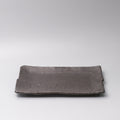 Platter Rectangular 32cm Matte Black Glaze V637-C0382