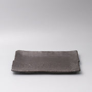 Platter Rectangular 32cm Matte Black Glaze V637-C0382
