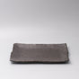 Platter Rectangular 32cm Matte Black Glaze V637-C0382