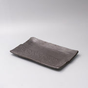 Platter Rectangular 32cm Matte Black Glaze V637-C0382