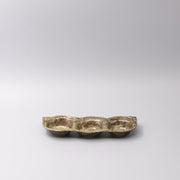 Edamame Triple Pod Dish Green Glaze V637-C0383