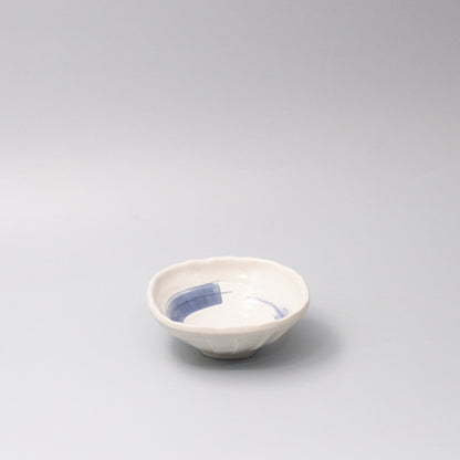 Bowl 14cm Blue Swirl Glaze V637-C0384
