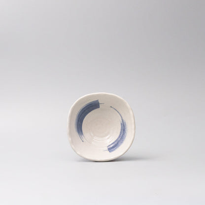 Bowl 14cm Blue Swirl Glaze V637-C0384